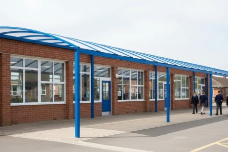 Curved Monopitch Canopy